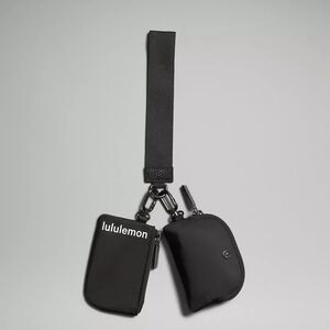 Lululemon Dual Pouch Wristlet Black